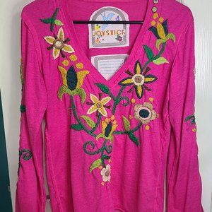 Joystick hot pink blouse